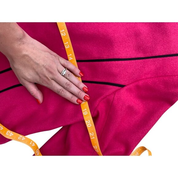 Canvasbacks Pink Wool Blazer Jacket Abstract Floral Funky Wimsy Size 12 - Picture 10 of 10